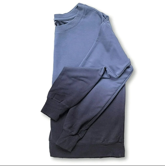 Splendid - Super Soft Ombre Dip Dye‎ Sweatshirt - Blue - Size Small - Picture 1 of 7